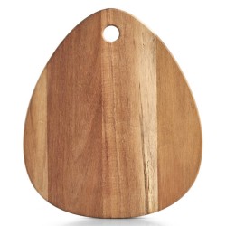1x Druppel vormige houten snijplanken 30 cm - Snijplanken