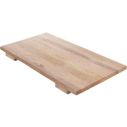 Grote snijplank/serveerplank op pootjes rechthoek 58 x 38 cm van mango hout - Snijplanken