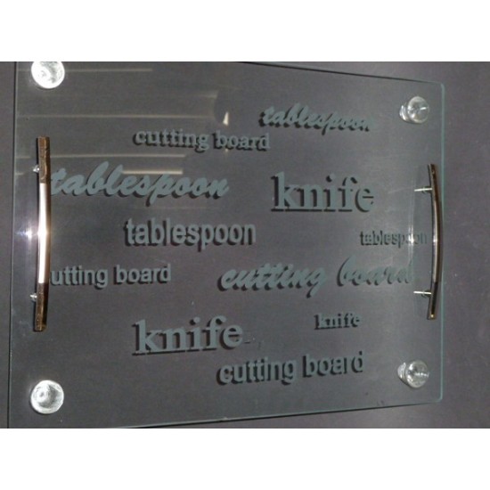 Glazen snijplank glas